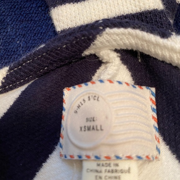 Ladies tank top, navy and white - Picture 2 of 5